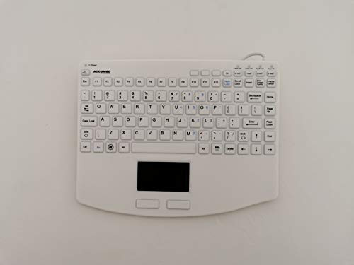 AccuMed 540 V2 US AMERICAN - USB Mini Sealed IP67 Antibacterial Medical/Clinical Keyboard with Touchpad