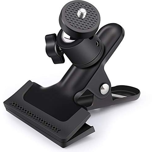 Supporto a Pinza in Metallo per Flash da Studio, Testa a Sfera Rotante, Clip per Fotocamera, Flash Riflettore Supporto Clip per Fotocamera, Treppiede, Fotografia Morsetto Clip Supporto per Studio