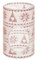 Yankee Candle Mountian Holiday Red Nordic Frosted Wax Warmer, Glass, Multi-Colour, 14cm