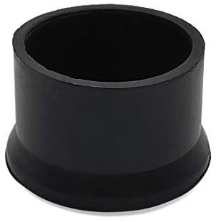 Flyshop Lot de 4 Embouts Ronds en Caoutchouc antidérapants pour Pieds de Meubles Noir 50 mm 5,0 cm