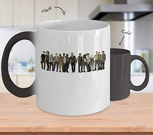 Hisense Coffee Mug for Best Gifts The Walking Dead Cast Coffee Mug Cup (Heating, Color is Changing) AMC The Walking Dead Tv Show Accessories Gift Merchandise Shirt Sticker Decal Art Poster