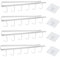 CENBEN 4 Stück Tassen Haken,Tassenhalter,Küche Haken ohne Bohren,Aufbewahrungshakenr mit 4 Klebeschraube,Shelf Becherhalte für Tassen,Becher,Weingläser,Küchenutensilien(Weiß)