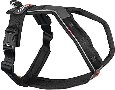 Non-stop dogwear Line Harness 5.0 |214| Führ und Alltagsgeschirr, Farbe:Schwarz, Größe:G 2