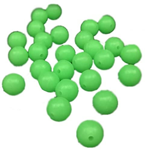 Bemvp Leuchtende Angelperlen 8mm Glühen Runde Angeln Weiche Perlen Für Angelköder Floating Float Tackles 200 Stücke
