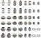NBEADS 120 Stück 12 Stile Tibetischen Stil Legierungsperlen, Antik Silber European Beads Großes Loch Perlen Spacer Beads Charm Für DIY Schmuckherstellung