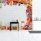 Wallepic Non-Woven Photo Wallpaper Kitchen Sweets Sweets Lollipop Chocolate 254 x 184 cm Modern Wallpaper XXL Wood Look Fruit Heart Living Room Bedroom Office Hallway Wallpaper 254 x 184 cm