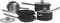 Ninja Foodi ZEROSTICK 5-teiliges Pfannenset, 16cm, 18cm, 20cm Kochtopf, 24cm, 28cm Bratpfanne, antihaftbeschichtet, harteloxiertes Aluminium, Induktion, Backofen-, spülmaschinenfest, Grau, C55000EU