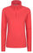 Mountain Warehouse Camber Half Zip Women's Fleece - Lightweight, Warm & Cosy Half Zip Sweatshirt Top - Best for Camping, Outdoors, Travelling & Hiking Active Red (Plain) L