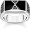 THOMAS SABO 3 Ring Pyramidenform schwarz 925 Sterlingsilber, Geschwärzt TR2430-508-11