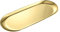 GNCLOUD Gold Tray, Stainless Steel Jewelry Tray, Makeup Cosmetic Trays,Towel Napkin Tray,Tea Fruit Trays(Medium)