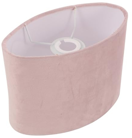 CAXUSD Abat-jour ovale en tissu décoratif pour chambre à coucher, salon, éclairage diffus chaud