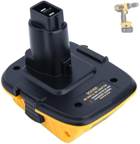 DCA1820 Battery Adapter Fits Dewalt 18V Battery Tools, Converts Dewalt 20V Max Lithium Battery to Dewalt 18V XRP NiCd NiMh Battery(Adapter Only)