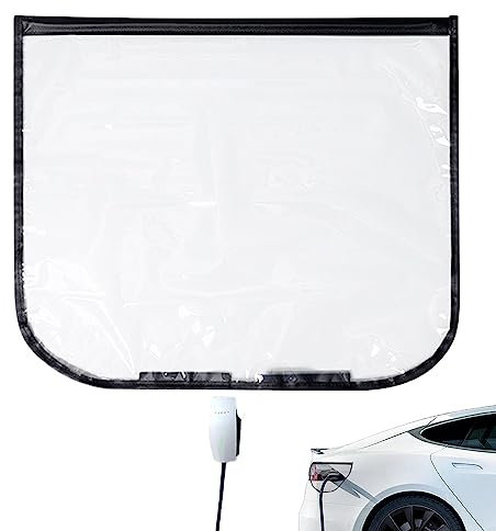 Ev Charger Plug Port Cover | Magnetic Adhesion EV Charger Cover UV Protection Waterproof - Snow Rain Sun Dust Protection EV Charger Car Cover for Electric Vehicle Zorq