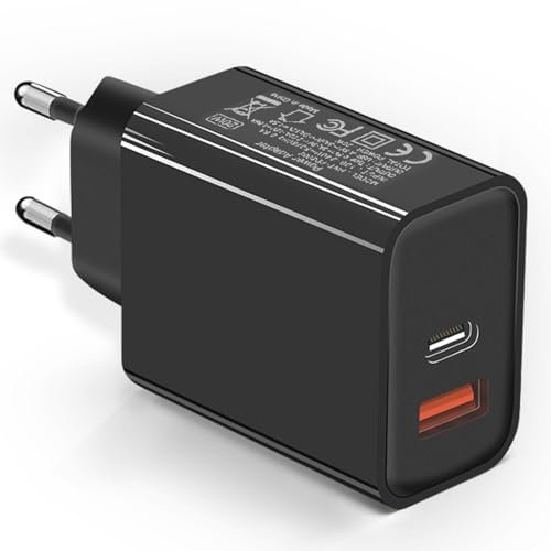 BL USB C Ladegerät 20W, 2 Ports USB-C USB-A Netzteil PD 3.0 QC 3.0 Schnellladegerät Power Adapter Ladestecker für iPhone 15/15 Pro/15 Pro Max 14 13 12 11, Samsung S23 S22 S21,HUAWEI, iPad Air/Mini/Pro