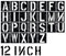Pochoirs en forme de lettres de l'alphabet de 30,5 cm – Pochoirs en plastique de grande taille pour bois, mur, tissu, verre, papier, signalisation et projets d'art de bricolage