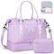 BAGAIL Reisetasche, Wochenendtasche für Damen, Übernachtung, Fitnessstudio, Tragetasche mit Nasstasche, Krankenhaus-Muttertasche für Arbeit und Lieferung, A-purple, Extra Large Set, Reisetasche mit
