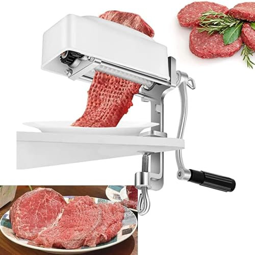 MYOYAY Fleischklopfer Metall Fleischzerkleinerer Fleisch Tenderizer Handkurbel Steaker Fleisch Pork Tenderiser Tool Zum Zartmachen von Fleisch, Kalbfleisch, Huhn, Steaks Küchenhelfer Kochzubehör