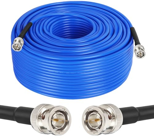 XRDS -RF Câble SDI de 100 m, câble 3G/6G-SDI BNC 75 Ohm RG59 BNC mâle pour moniteur HD SDI 3G/6G, enregistreur vidéo, convertisseur, répartiteur, caméra de sécurité