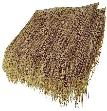 Rollos de paja de palma natural, decoraciones perfectas para jardín, patio, terraza, cenadores, azulejos de paja auténticos para pared y casa