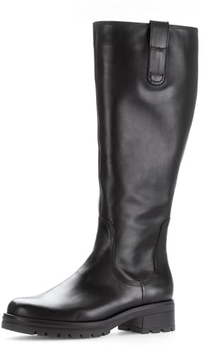 Gabor Damen Klassische Stiefel, Frauen Stiefel,Moderate Mehrweite (G),reißverschluss,Winterstiefel,Winterschuhe,schwarz (Micro),39 EU / 6 UK