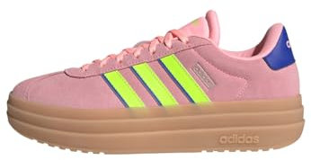 adidas Women VL Court Bold Shoes Leather Upper Pink 6.5
