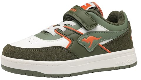 Kangaroos Unisex Kinder K-cp Bounder Ev Sneaker, Military Green Flame, 39 EU