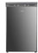 Haden 85L Under Counter Freezer - 55cm, Manual Defrost, 4 Draws - Mechanical Temperature Control - Silver Freestanding Freezer