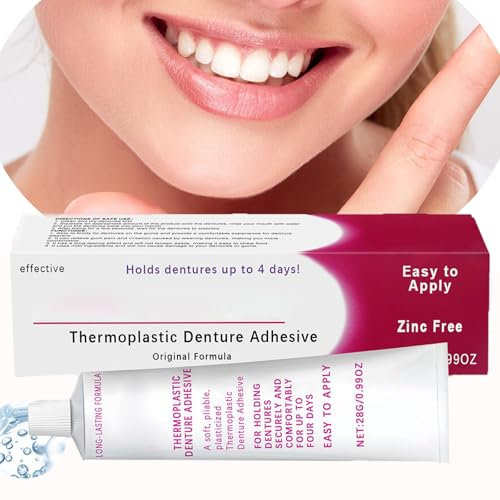 Haftcreme Für Zahnprothesen, Haftcreme Für Thermoplastische Zahnprothesen, Haftcreme Für Thermoplastische Zahnprothesen Mit Kissenartigem Griff, Haftcreme Für Zahnprothesen (1 Stück)