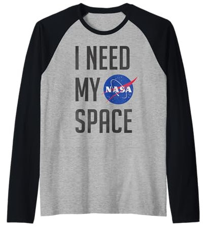NASA I Need My Space Long Sleeve T-Shirt Raglan Baseball Tee