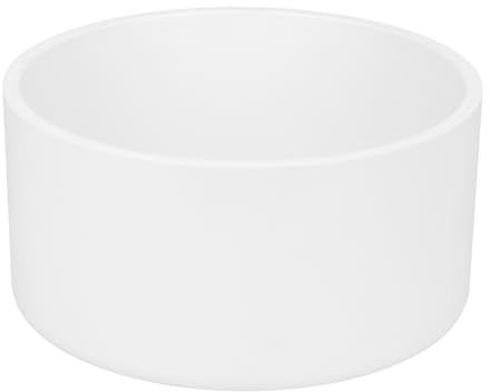 Lswteiz 8 PVC Pipe End Cap Fitting Schedule 40 Furniture Grade 8 PVC Pipe Plug Adapter for Build Furniture DIY Garden Shelf, White