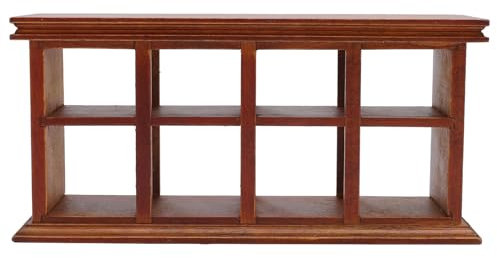 Puppenhaus-Möbel Im Maßstab 1:12, Bäckerei-Schrankregal, Miniatur-Puppenhaus-Holzschrank, Lebensmittel-Kuchen-Theken-Sammlungsständer für Mini-Haus-Szenen-Dekoration