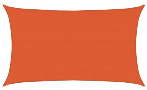 vidaXL Sonnensegel, UV Schutz Sonnenschutz für Terrasse Balkon Garten, Windschutz Wetterschutz Rechteckig, Sonnendach, 160g/m² Orange 5x8m HDPE