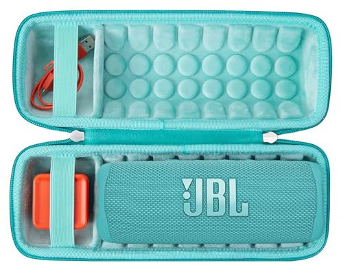 Khanka for JBL Flip 7 / Flip 6 Waterproof Portable Bluetooth Speaker Hard Travel Carrying Storage Case,Case Only (Green)