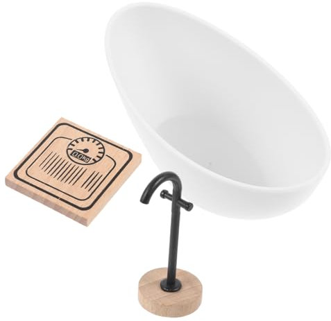 BESPORTBLE 1Satz Badewanne Wasserhahn Und Mini Puppenhausmöbel Für Wohnkultur Und Kreatives Teile