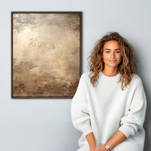 Bildershop-24 Schattenfugenrahmen Lamia 40x60cm Braun (matt) Selbstmontage Bausatz DIY