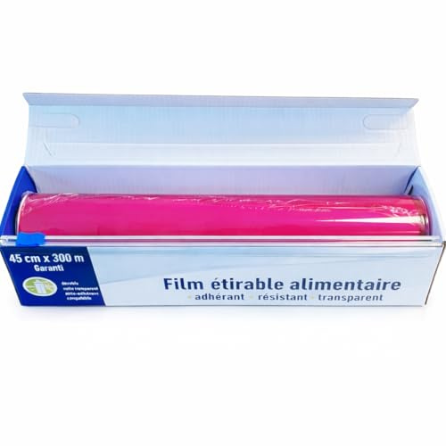 Film Étirable Alimentaire 45 cm x 300 m avec ZIPcut