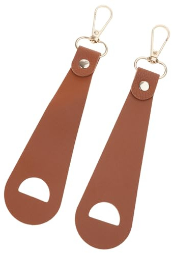 Snorvixre Lot de 2 gants de toilette de rangement pour porte-monnaie en cuir avec fermeture à boucle - Portable - Golf - Baseball - Accessoire de voyage - Serviette - Gant de rangement