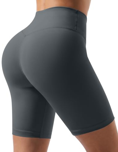 WISMBOX Radlerhose Damen Kurze 8 High Waist, Blickdicht Yoga Biker Shorts | Bauchweg Push Up Enganliegende Sportshorts, Atmungsaktiv Kompression Leggings, Hotpants Unter Kleider für Yoga Gym Fitness
