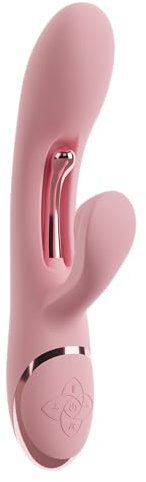Beau Coeur Avenor G-Spot Rabbitvibrator Klitorisvibrator, Erotik Toy G-Punkt Vaginalvibrator, 3 Motoren, Vibro-Metallzunge, 30 Modi, wasserdicht, 47 dB, Silikon,