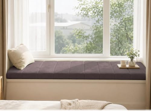 100x40cm Bankauflage Bankkissen, 4.5cm Dick Sitzkissen Bank, Bankkissen Bankauflage Innen Outdoor, Abnehmbarem Rutschfeste Sitzpolster Sitzauflage Bank, Auflage Gartenbank Polster für Fensterbank
