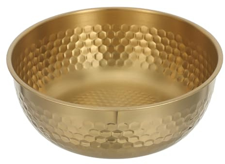 YARNOW Luxury Hammered Grain Stainless Steel Dog Water Bowl 2.35l Capacity Non-slip and Wear Resistant Pet Feeder for Indoor and Outdoor Use