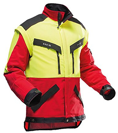 Pfanner 804163-40/3XL Forstjacke KlimaAIR Größe XXXL in rot/gelb/schwarz
