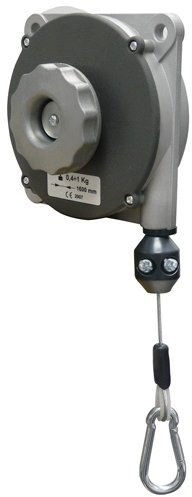 PLANETA G30120 Federzug mit Aluminium-Druckguss-Gehäuse, Typ 630, Tragfähigkeit 0.4-1.0 kg, Seillänge 1.6 m, Stahldrahtseil Durchmesser 2.0 mm