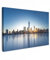 MuchoWow Leinwand Bilder, Einzigartige Wanddeko mit Rahmen, New York - Skyline - Spiegelung, Wandbilder Wohnzimmer, Deko Schlafzimmer 30x20 cm