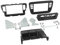 Kit Facade autoradio 2DIN pour Seat Mii Skoda Citigo VW Up ap11 - Noir vide poche Clim manuelle ADNAuto