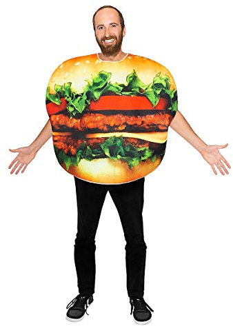 Maskworld Hamburger Karneval Fun-Kostüm für Erwachsene