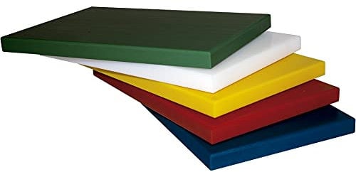 Denox 1 Tabla de cortar 500x300, hogar o profesional, color rojo, PEAD, talla única