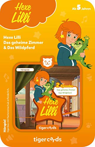 tigermedia tigercard Hexe Lilli Das geheime Zimmer Das Wildpferd Zauberei Pferde Mädchen Geschichten tigerbox Musikbox Hörspiel Hörbücher Musik, Gelb