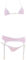SINGUYUN SINGUYUN – Ensemble bikini sexy pour femme – Ensemble soutien-gorge et culotte de dessin animé mignon (204rose) – Taille unique