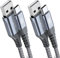 2-Pack 1M USB C Cable 3.1A Fast Car Charger Cable Compatible for iPhone 16 15 Plus Pro Max, Samsung Flip/Fold 6 5 4 3 S10 S9 S8 S20 S21 S22 S23 S24 A15/14/13/12 A35/A34 A55/54, Pixel 8 7 6, Tablets